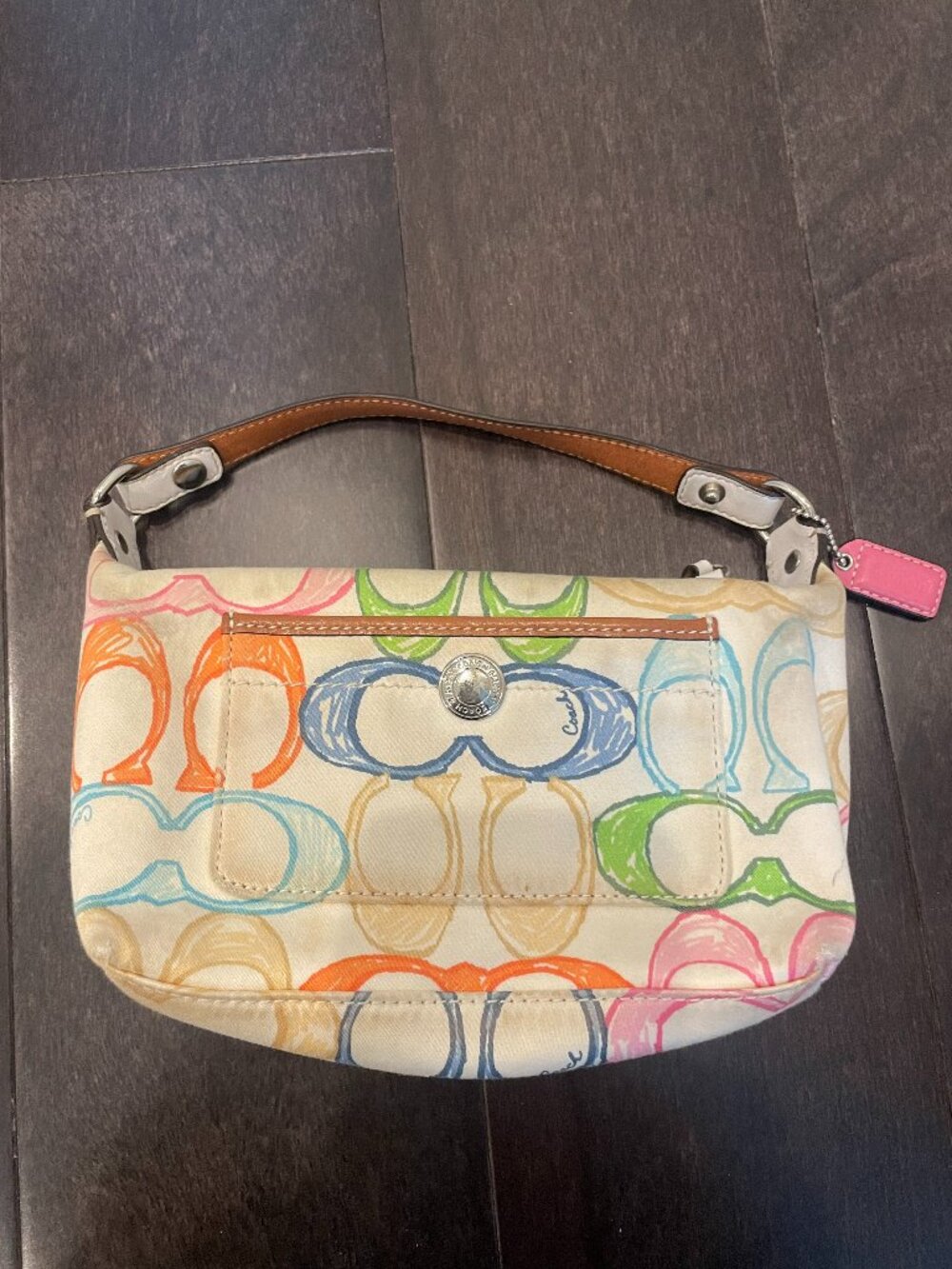 COACH Pastel Signature C Small Bag/Purse